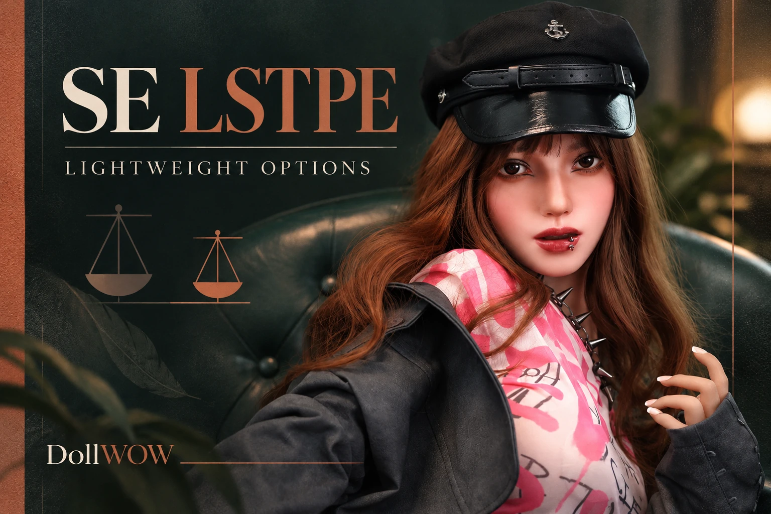 SE LSTPE editorial cover featuring Alba A's photographed appearance beside a conceptual weight-comparison motif.